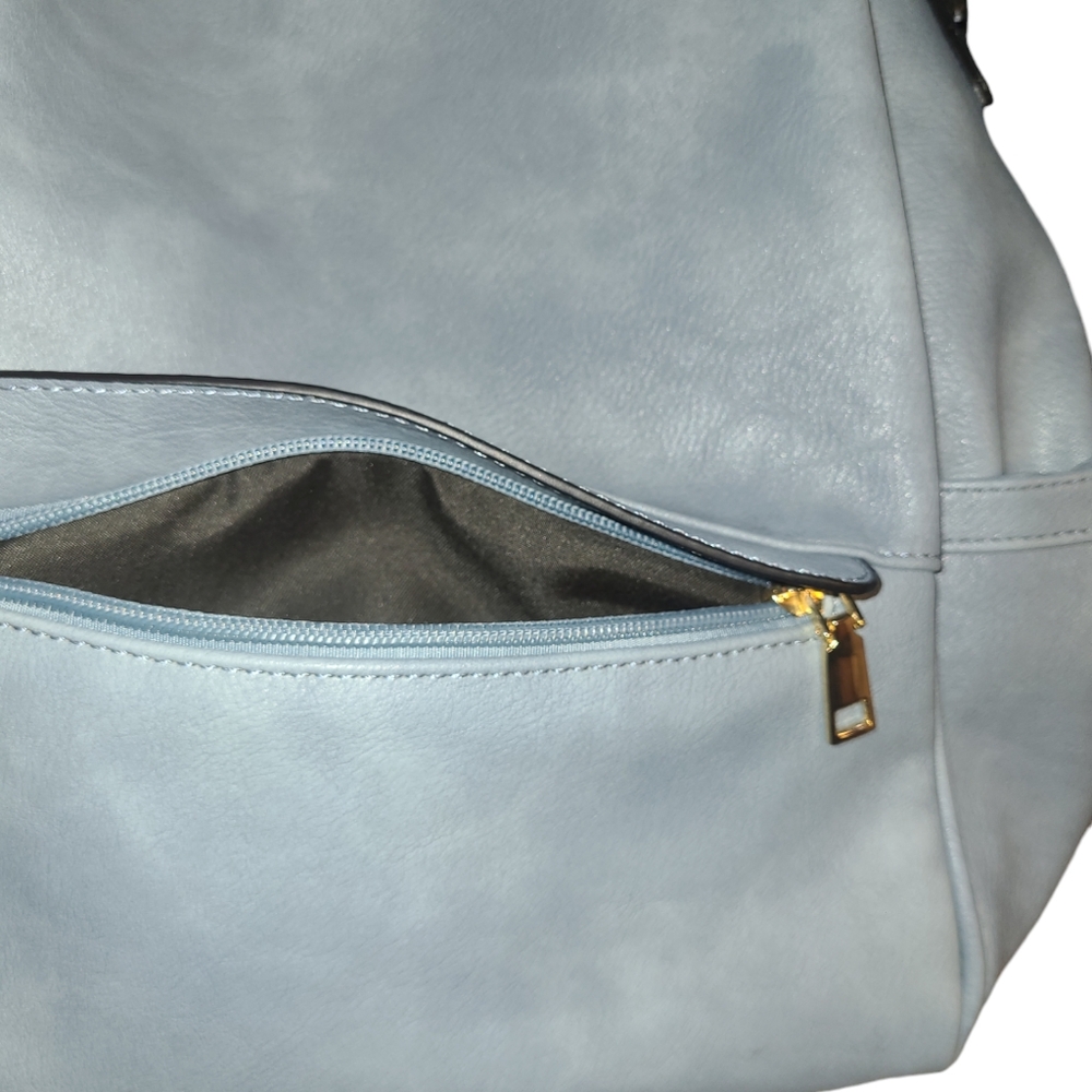 Chic Light Blue Backpack - image 5